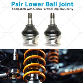 MAX COOL Pair Lower Ball Joints Set Suitable for Subaru Forester Impreza Liberty Outback 1989-2010