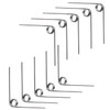 Ctyjia 10 PCS 304 Stainless Steel Torsion Spring, 0.7mm Wire