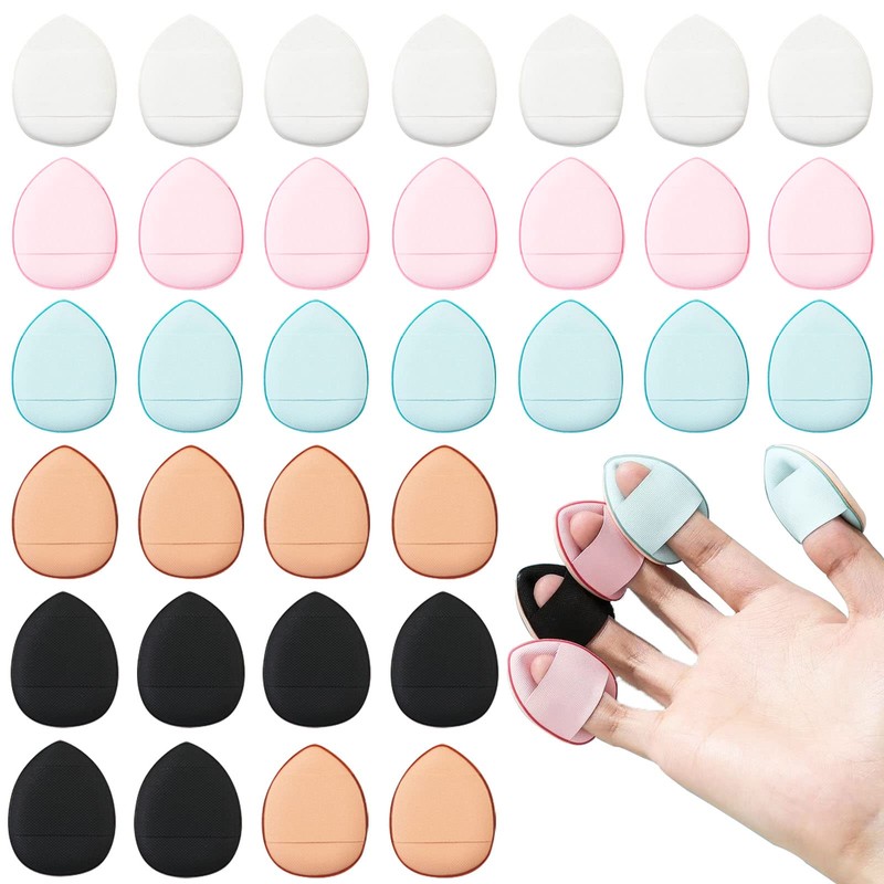 "Ainvhh "40 PCS Mini borla de maquillaje triangular borla de