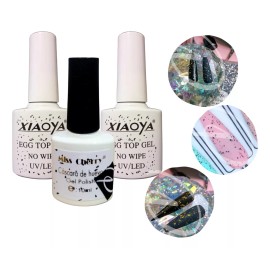 Xiaoya y MIss Cherry Gel Efecto Cáscara Huevo Codorniz Top Coat Uv/led (3)
