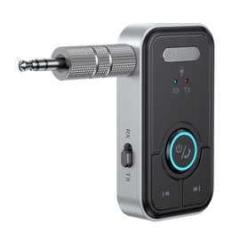 Bluetooth 5.3 Transmitter Receiver, Car Mounted AUX Wireless Bluetooth Receiver, Bluetooth Transmitter Receiver for Car Audio/Home Audio/Speakers