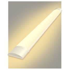 Sararoom 2FT Wraparound Shop Light, 20W LED, 2400lm, 3200K Warm White, 60cm 23.6inch LED Garage Closet Light for Office Home Basement
