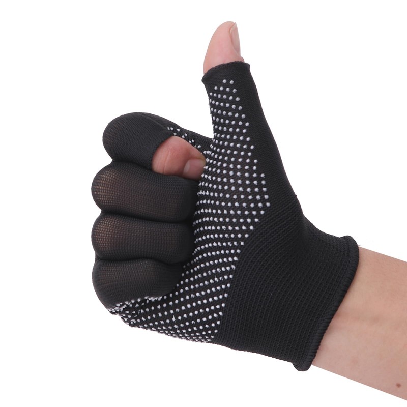 Pure Seek Two-Finger Work Gloves, Set of 12, Anti-Slip, Work