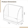 Toyosport 2PCS Acrylic Card Stand, Transparent Storage Box, Display Organizer