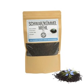 Odenwälder Lebensmittel - 300 g premium black cumin flour, made in Germany, finely ground black cumin cream, vegan and partially oiled with lots of protein