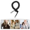 Gadpiparty 10pcs Coiled Telephone Cords Spiral Receiver Cables for Landline