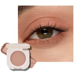 KYDA Rose Matte Eyeshadow Single, Rosy Brown Matte Eyeshadow Compact, Ultra-fine Lightweight, Crease-proof High Pigmented Formula, Warm Korean Mini Eyes Makeup, Mist Rose
