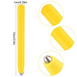3 Pieces Magnetic Replacement Pens, Magnetic Stress Relief Pens, Magnetic Drawing Pens, Magnetic Pen Toys for Magnetic Drawing Blocks A to Z and Numbers 0 to 9 (Yellow)