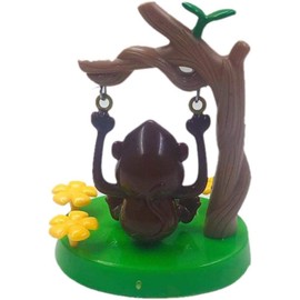 Cute Solar Powered Dancing Monkey Toys - Kawaii Solar Monkey Swinging Animated Bobble Dancer Solar Powered Car Dashboard Interior Decoration Desktop Ornaments Dancing Toy Car Accessories