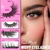 Veleasha False Eyelashes Wispy Faux Mink Lashes Fluffy Handmade Fake