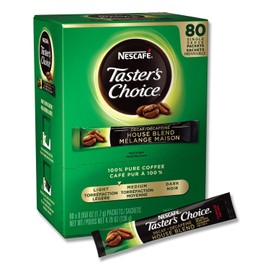 Tasters Choice Decaffeinated Instant Coffee - 80 single serve sticks per box, 6 boxes per case