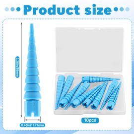 10 Pcs Wood Anchor Stripped Screw Hole Repair, for Wood, Door, Fixing Striped Screw Holes, Fits Sizes 2 to 16, Nail Holes from Stripped to Gripped (Color:Blue)