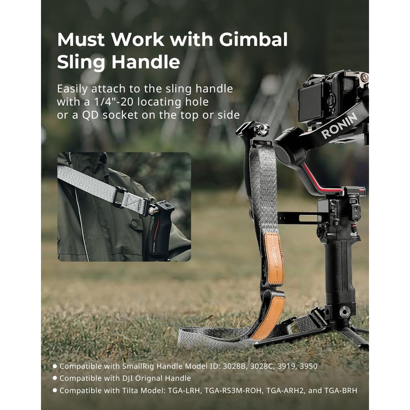 SMALLRIG Sling Handle Kit with Weight-Reducing Shoulder Strap for DJI