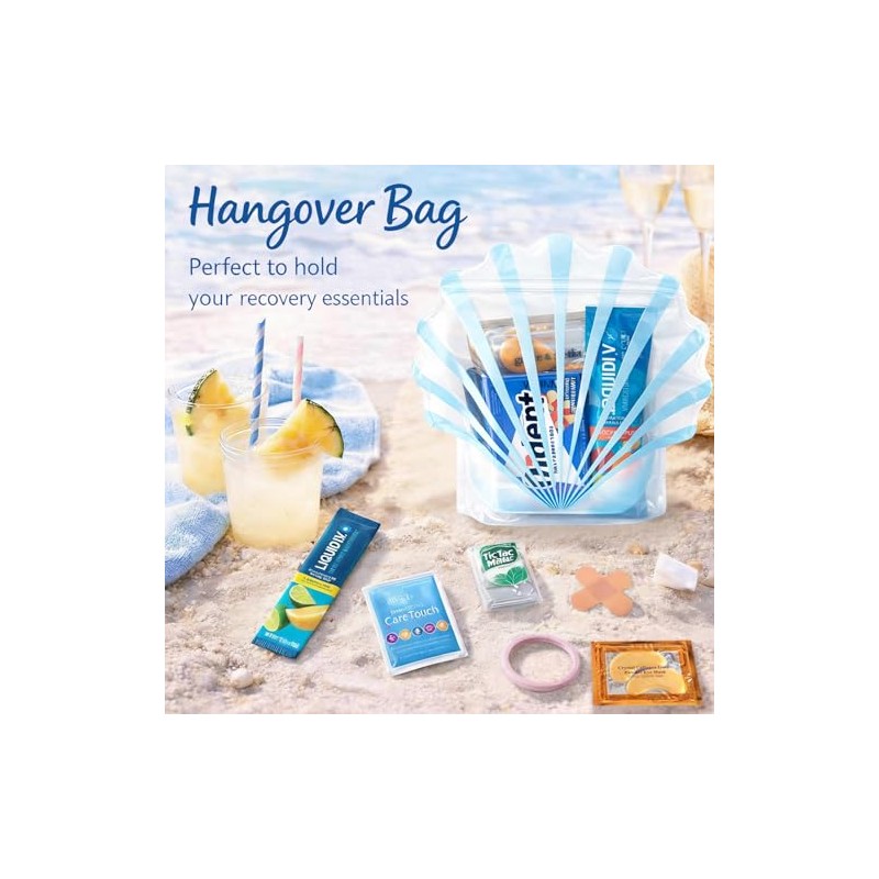 Luvlewen Bolsas Forma Concha Kit Resaca Despedida Soltera Resellables Base