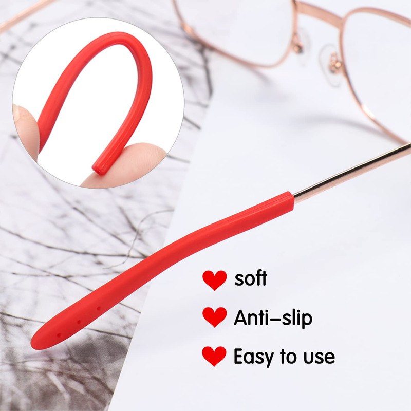 KECHIO Temple Tips for Eyeglass Anti Slip Glasses Ear Grip