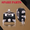 Twidec/3Pcs Heavy Duty Rocker One-Side Momentary Toggle Switch 16A 250V