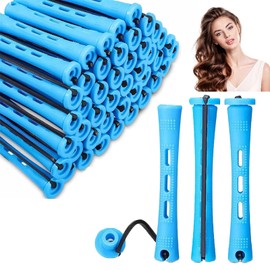 Pack of 60 Perm Rollers, Small Curlers, Short Hair, Curlers Perm, 0.35 Inch Hair Roller, Hair Wave Bars for Various Hair Lengths, for Women, Men, Children