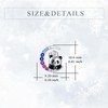 Panda Moon Earrings Sterling Silver Stud Cute Jewelry Gifts for