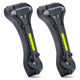 THINKWORK Car Window Breaker, Glass Breaker, Window Breaker Seatbelt Cutter, 2-in-1 Car Safety Hammer with One Second Emergency Glass Hammer, Safety Emergency Car Escape Tool for Car, Office, Home