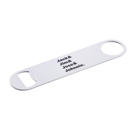 Jack Jim Jose Johnnie Powder Coated Steel Bottle Opener