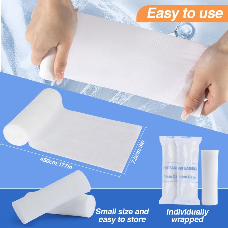 MAQIHAN 15PACK Gauze Rolls Bandages - 3 in x 4.9