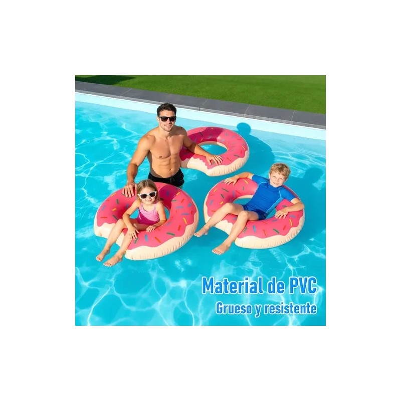 3pzs Salvavidas Inflables Donas Flotadores Para Alberca 90cm