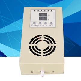 Closet Dehumidifier, Drainage Fully Functional Dehumidifier Controller Fan Type, Dehumidification Device with Temperature Probe for Control Cabinets, Furniture