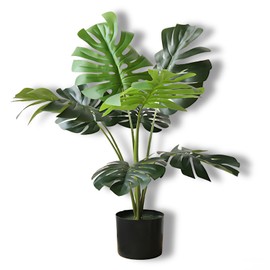 Plantas Artificiales Grandes,Árbol en Maceta simulación,Árbol Artificial para decoración de Sala de Estar,con palangana de plástico,Adecuada para...  