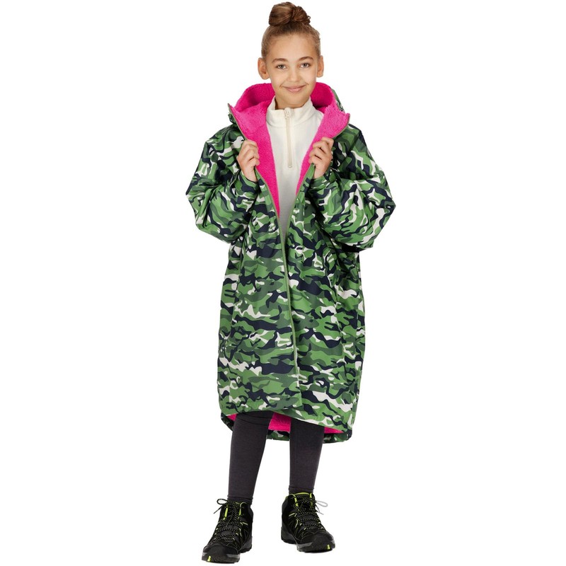 Regatta Regatta Kids Junior Waterproof Changing Robe, Borg Lined Changing