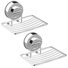 Soap Dish Holder, Stainless Steel Soap Basket with Strong Suction
