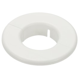 PATIKIL Wall Split Flange 1.8" (46mm), Round Detachable Escutcheon Plate Buckles Water Pipe Cover for Kitchen Bathroom Air Conditioner Arm Pipe Faucet Decoration, White