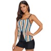Fashionable Women Surf Clothing Rainbow Striped Sling Single Piece Set
