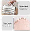 Cuteseason Shiny Puffy Makeup Bag Large Capacity Travel Water-proof Toiletry