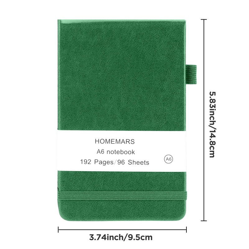 HOMEMARS Small Notebook, Pocket Notebook, Note Pads,3 Pack, Notebook A6,
