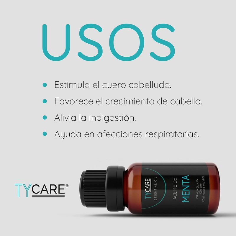 Aceite Esencial de Menta (Mentha Piperita) - 100% PURO PREMIUM