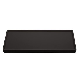 DOITOOL Ceramic Sushi Serving Tray Japanese Style Sushi Plate Black Rectangular Porcelain Serving Platters Party Serving Plate for Sushi, Desserts, Appetizers