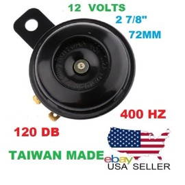 Taiwan HORN 12V  2 7/8" 2.5 AMPS 120 DB 400 HERTZ HIGH QUALITY TAIWAN MADE HORN 12