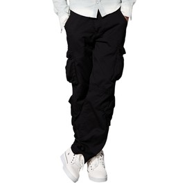 Match Men's Wild Cargo Pants(28,Classic Black)