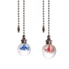 TopHomer Blue Flower and Red Flower, 2 Pcs Crystal Ball