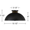 Possini Euro Design Janie Modern Industrial Semi Flush-Mount Fixture 15