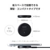 Elecom EC-QA27BK Wireless Charger, 10 W, Qi Standard Compatible, Tabletop,