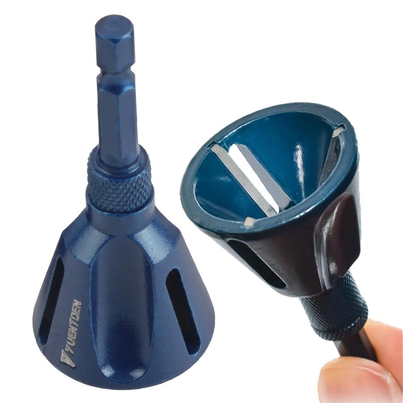Yuentoen Deburring Chamfer Tool with Sharp Tungsten Carbide Blades, Fast