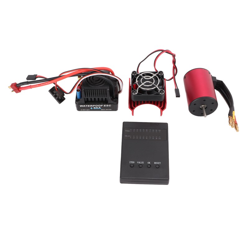 Waterproof RC S3650 5200KV Brushless Motor Set with 60A Brushless