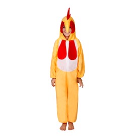 Matissa Kids Animal costumes Boys Girls Pijamas Fancy Dress outfit Cosplay Children (Rooster, L (For kids 105-120 cm tall))