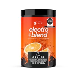 Electrolitos en Polvo Sin Azúcar Añadida | 60 servicios | Hidratación y Recuperación Física | Más de 80 Minerales, Citrato de Magnesio y Potasio. Sabor Naranja | 360 gramos. Electroblend B Life