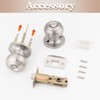 Probrico 6 Pack Round Privacy Door Knob(Thumb Turn Lock on
