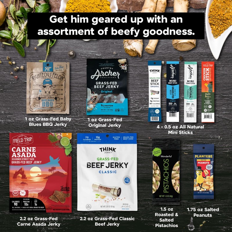 Goodland Farms Macho Man Snack Pack Jerky Gift Box -