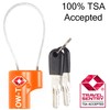OW-Travel TSA Approved Luggage Locks Suitcase Locks (2 Pack) Cable