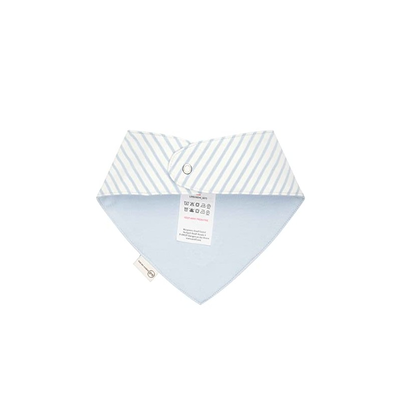 Steiff Unisex Baby Basic Bandana GOTS, celestial blue