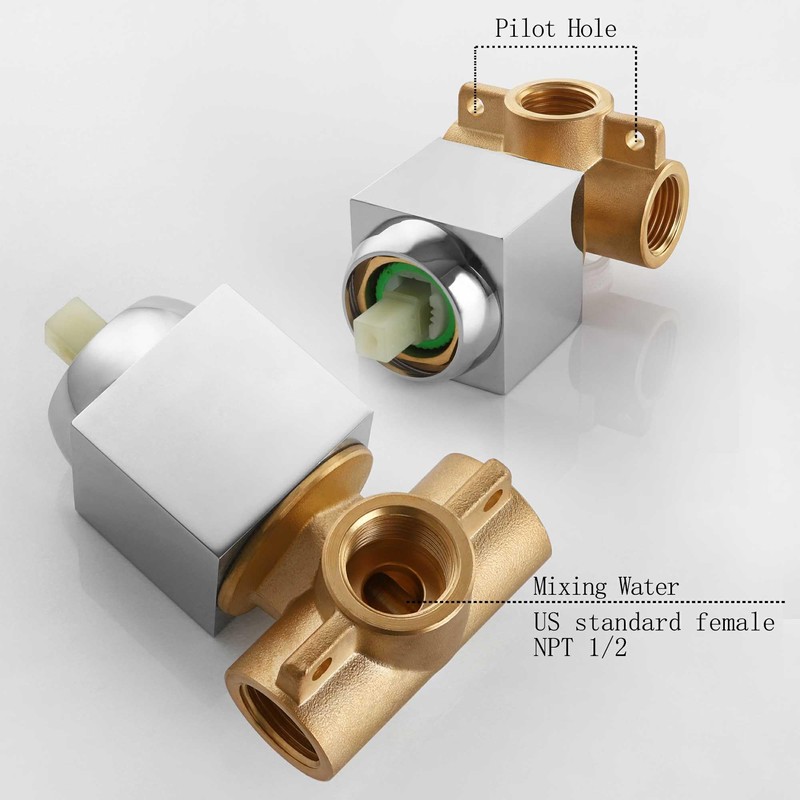 SKOWLL Shower Valve Kit Wall Mount Shower Mixing Valve Kit
